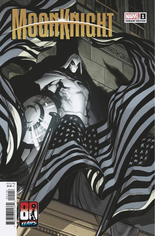 MOON KNIGHT #1 LARRAZ CAPTAIN AMERICA 80TH VARIANT