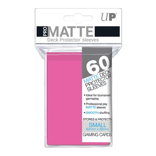 ULTRA PRO PRO-MATTE DECK PROTECTOR SLEEVES - SMALL - BRIGHT PINK