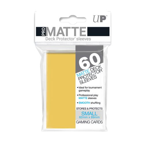 ULTRA PRO PRO-MATTE DECK PROTECTOR SLEEVES - SMALL - YELLOW