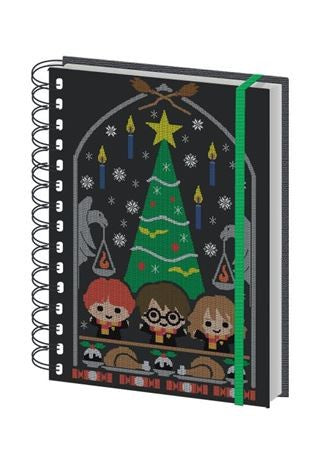 HARRY POTTER CHRISTMAS TREE SWEATER SPIRAL NOTEBOOK
