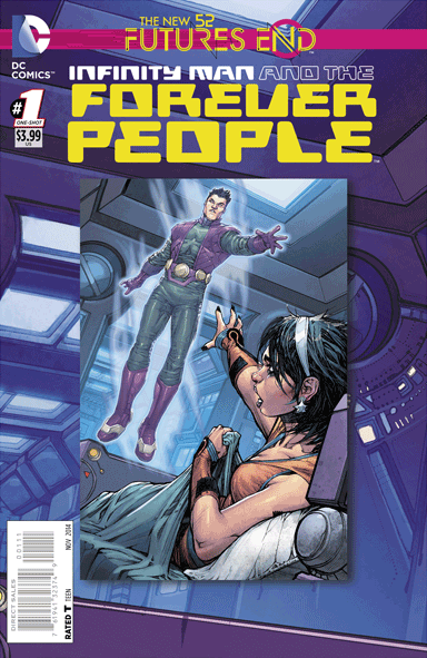 FUTURES END: INFINITY MAN & THE FOREVER PEOPLE #1 3D COVER