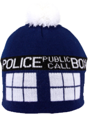 DOCTOR WHO TARDIS POM BEANIE