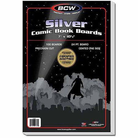 BCW SILVER COMIC BOOK BOARDS