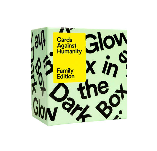 CARDS AGAINST HUMANITY FAMILY EDITION GLOW IN THE DARK BOX