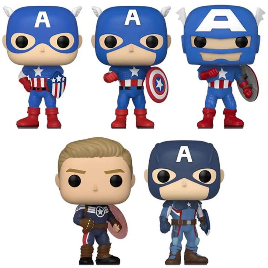 POP! MARVEL: CAPTAIN AMERICA YEAR OF THE SHIELD 5 PACK
