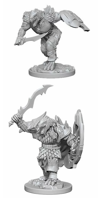 DUNGEONS & DRAGONS NOLZUR'S MARVELOUS UNPAINTED MINI: DRAGONBORN FIGHTERS MALE