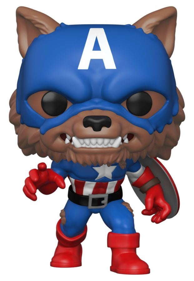 POP! MARVEL: CATAIN AMERICA: CAPWOLF YEAR OF THE SHEILD SDCC 2021 EXCLUSIVE