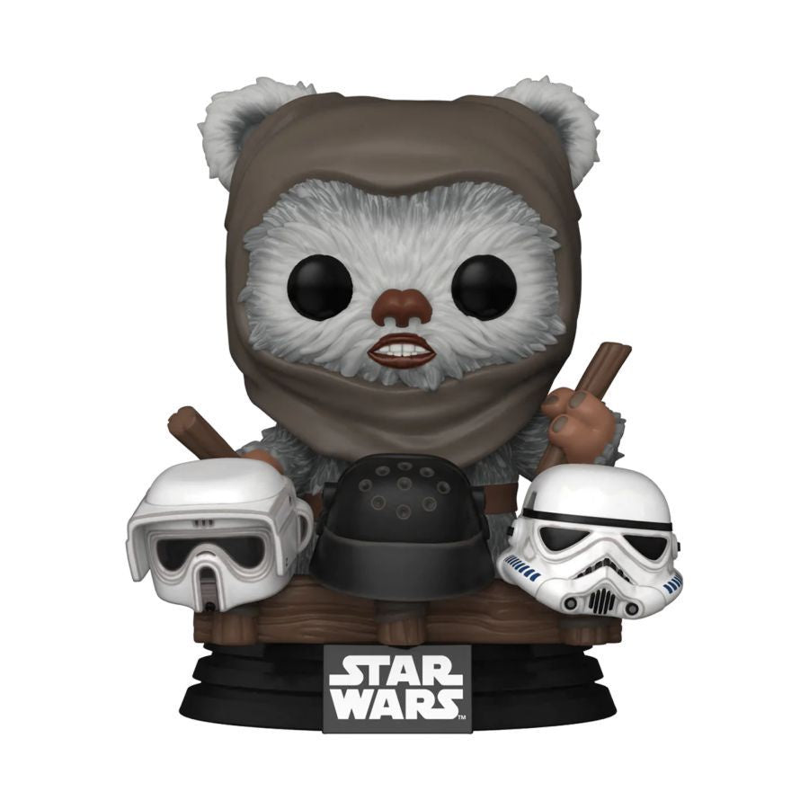 POP! STAR WARS: RETURN OF THE JEDI 40TH ANNIVERSARY EWOK W/ HELMETS