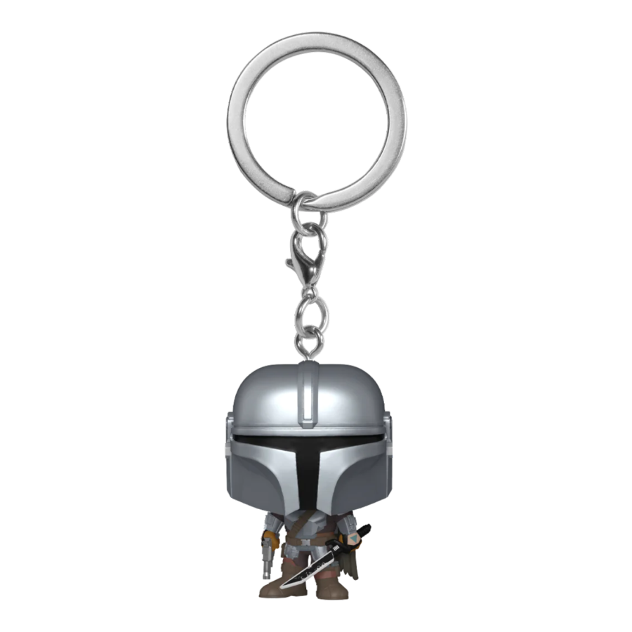 POCKET POP! STAR WARS: THE MANDALORIAN: MANDALORIAN WITH DARKSABER KEYCHAIN