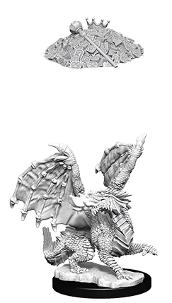 DUNGEONS & DRAGONS NOLZUR'S MARVELOUS UNPAINTED MINI: RED DRAGON WYRMLING