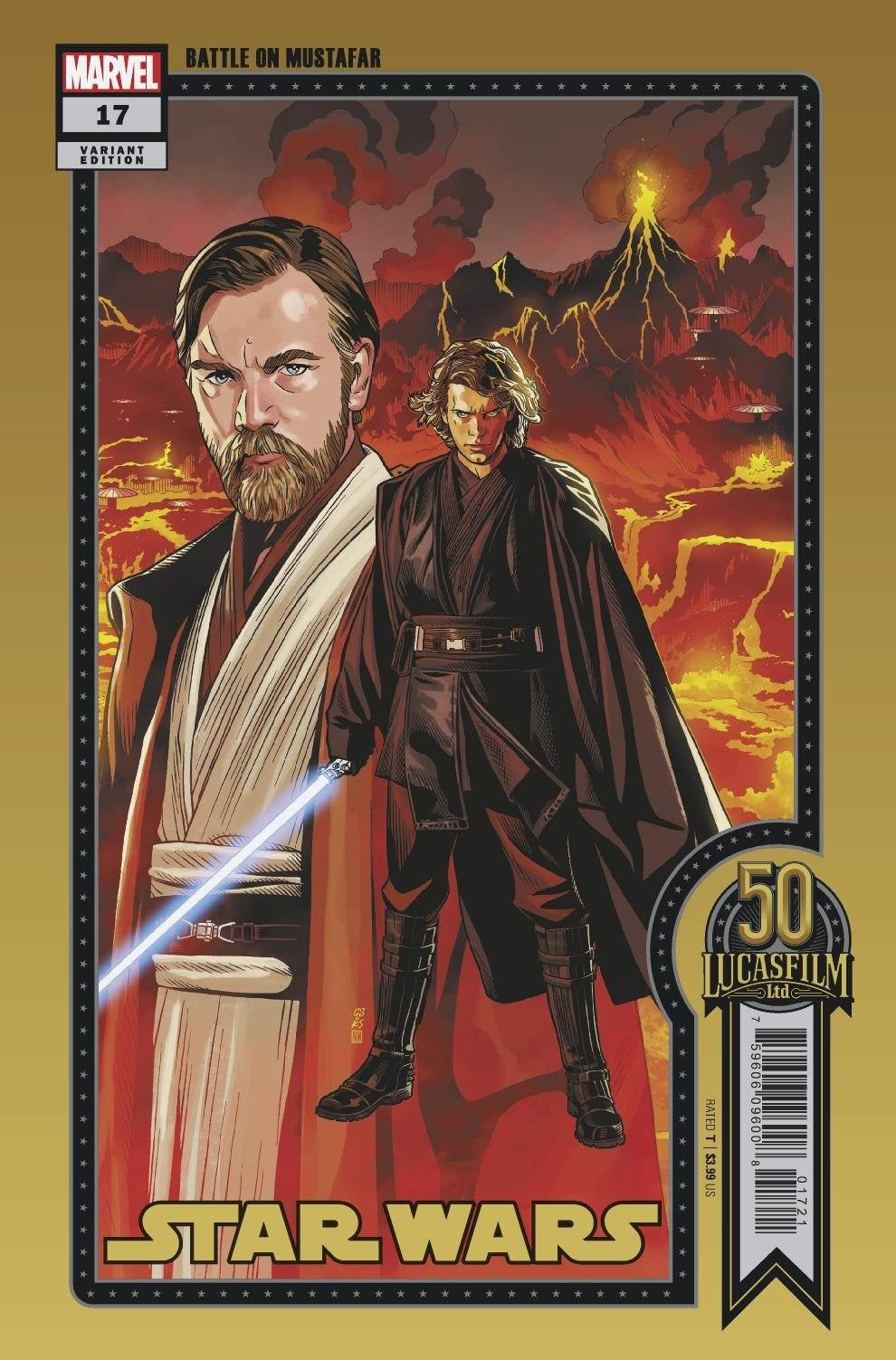STAR WARS #17 SPROUSE LUCASFILM 50TH VARIANT WOBH
