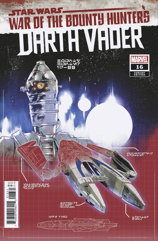 STAR WARS DARTH VADER #16 VILLANELLI BLUEPRINT VARIANT WOBH