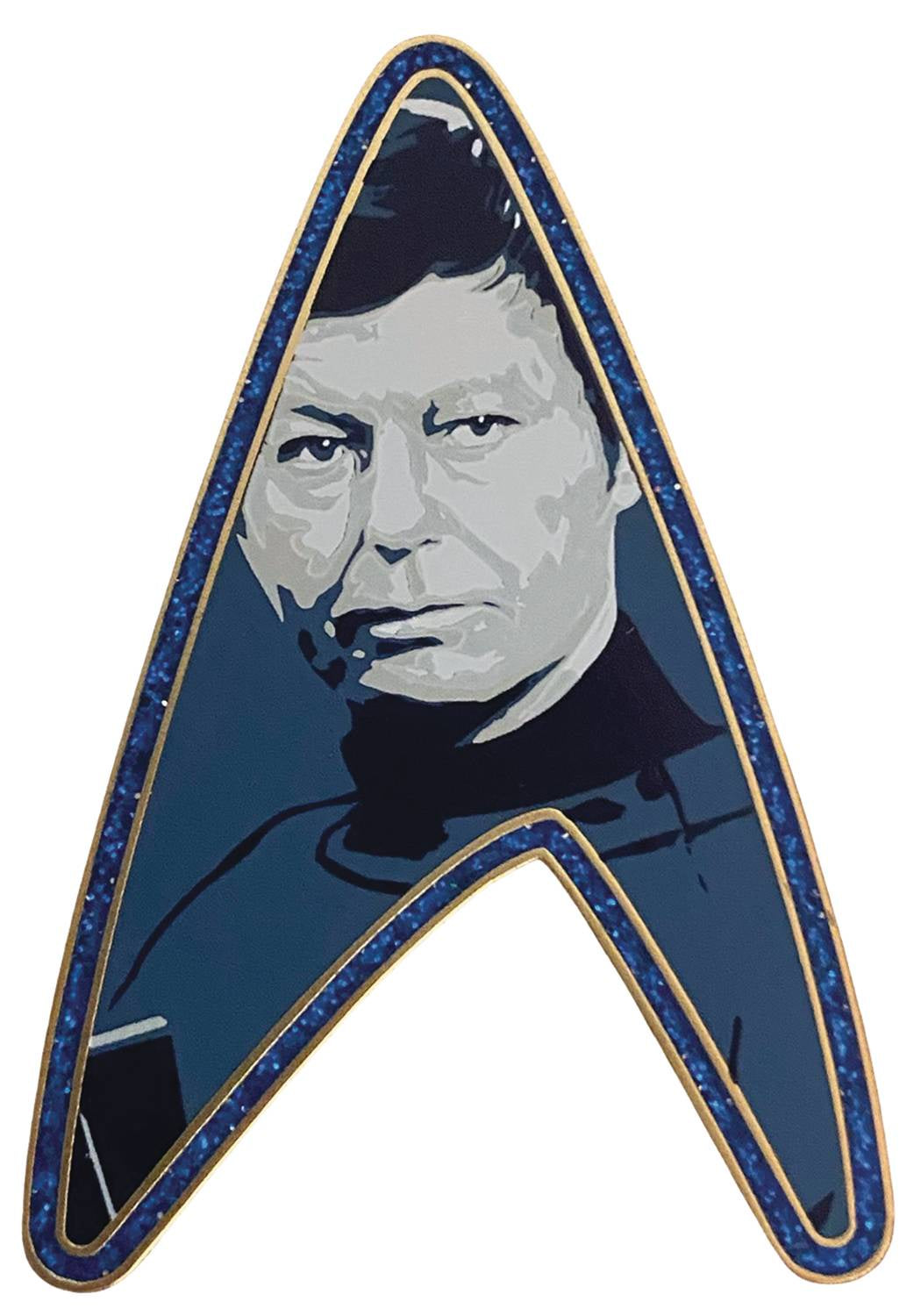 STAR TREK ORIGINAL SERIES DR BONES MCCOY DELTA PIN