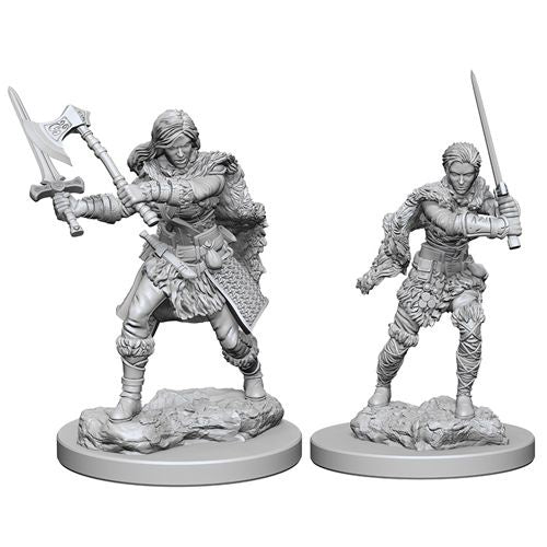 DUNGEONS & DRAGONS NOLZUR'S MARVELOUS UNPAINTED MINI: HUMAN BARBARIAN (FEMALE) #2