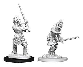 PATHFINDER BATTLES DEEP CUTS UNPAINTED MINI: HUMAN MALE BARBARIAN