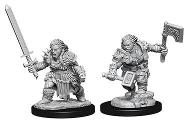 PATHFINDER BATTLES DEEP CUTS UNPAINTED MINI: DWARF FEMALE BARBARIAN