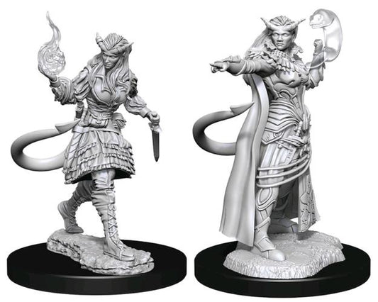 DUNGEONS & DRAGONS NOLZUR'S MARVELOUS UNPAINTED MINI: TIEFLING SORCERER (FEMALE) #3