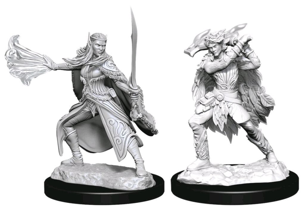 DUNGEONS & DRAGONS NOLZUR'S MARVELOUS UNPAINTED MINI: WINTER ELADRIN & SPRING ELADRIN