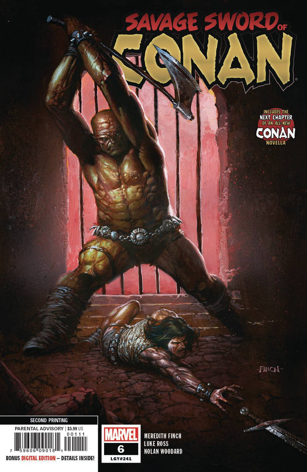 SAVAGE SWORD OF CONAN #6 2ND PTG FINCH VARIANT