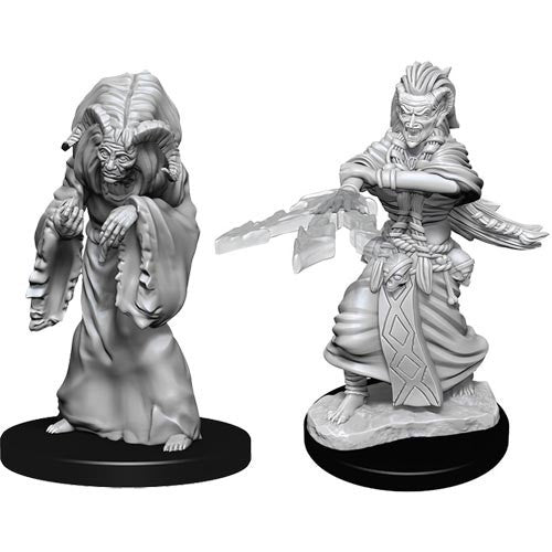 DUNGEONS & DRAGONS NOLZUR'S MARVELOUS UNPAINTED MINI: NIGHT HAG & DUSK HAG