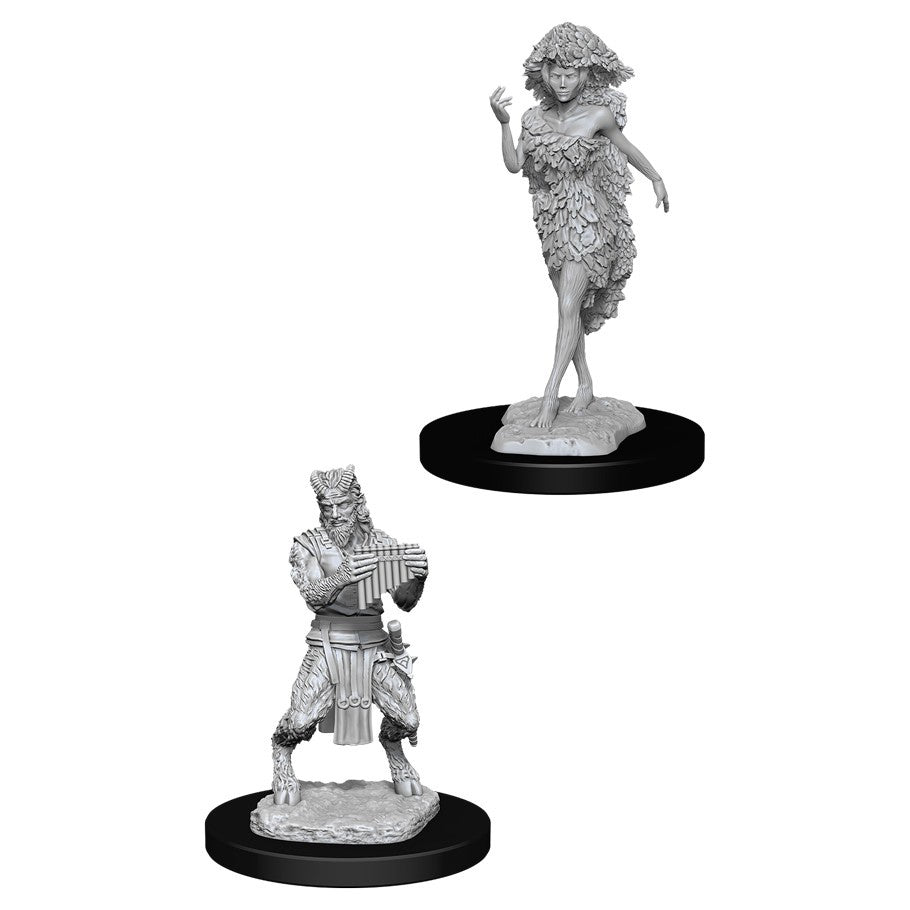 DUNGEONS & DRAGONS NOLZUR'S MARVELOUS UNPAINTED MINI: SATYR AND DRYAD
