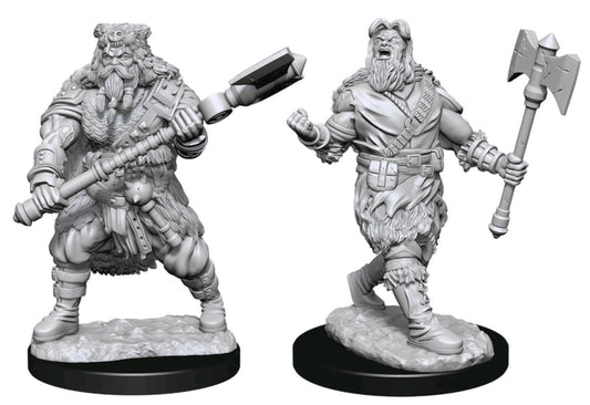 DUNGEONS & DRAGONS NOLZUR'S MARVELOUS UNPAINTED MINI: HUMAN BARBARIAN #4 (MALE)