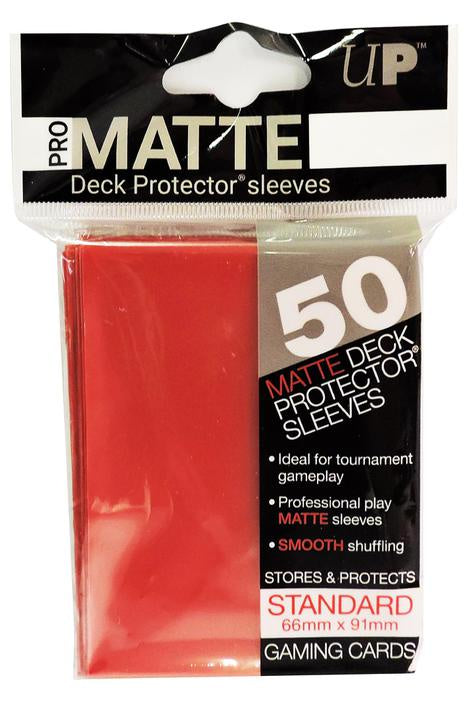 ULTRA PRO PRO-MATTE DECK PROTECTOR SLEEVES - RED