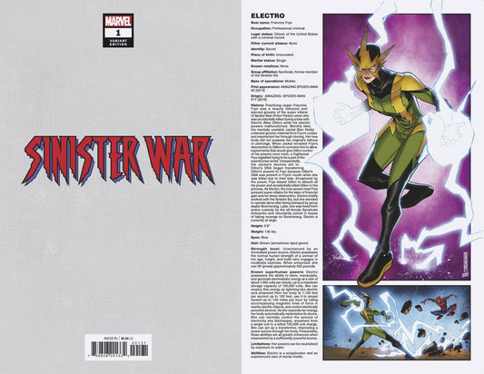 SINISTER WAR #1 (OF 4) BALDEON HANDBOOK VARIANT