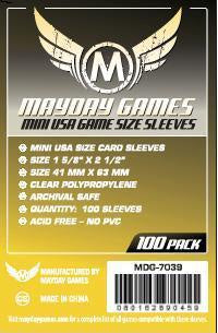 MAYDAY 100 PACK 41 X 63 MM CARD SLEEVES