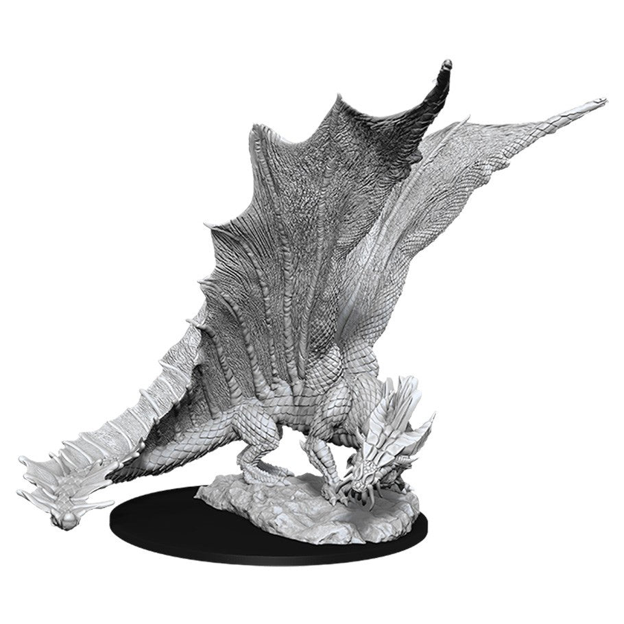 DUNGEONS & DRAGONS NOLZUR'S MARVELOUS UNPAINTED MINI: YOUNG GOLD DRAGON