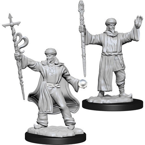 DUNGEONS & DRAGONS NOLZUR'S MARVELOUS UNPAINTED MINI: HUMAN WIZARD #3 (MALE)