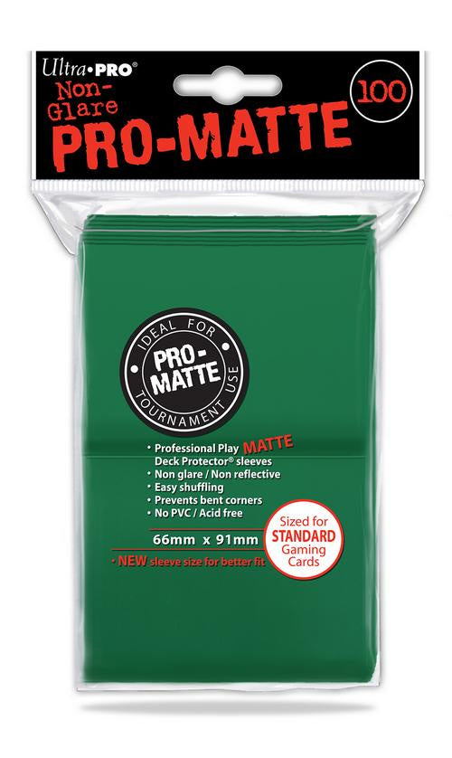 ULTRA PRO PRO-MATTE DECK PROTECTOR SLEEVES 100 PACK - GREEN