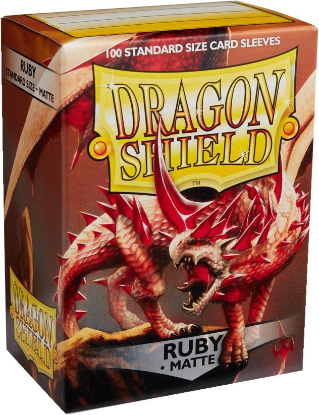 DRAGON SHIELD MATTE 100 SLEEVES - RUBY