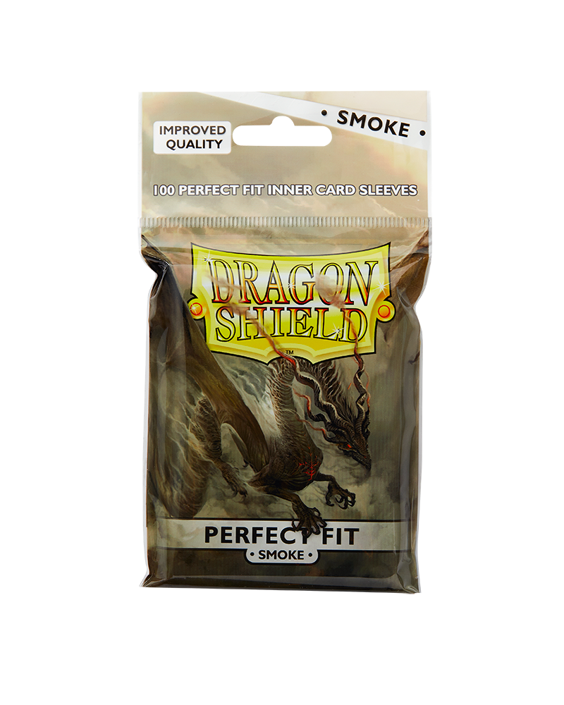 DRAGON SHIELD SLEEVES PERFECT FIT 100PK SMOKE