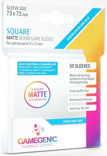 GAMEGENIC SQUARE MATTE BOARD GAME SLEEVES