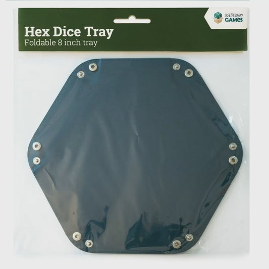 HEX 8 INCH DICE TRAY - BLUE