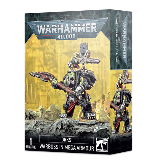 40K ORKS WARBOSS IN MEGA ARMOUR