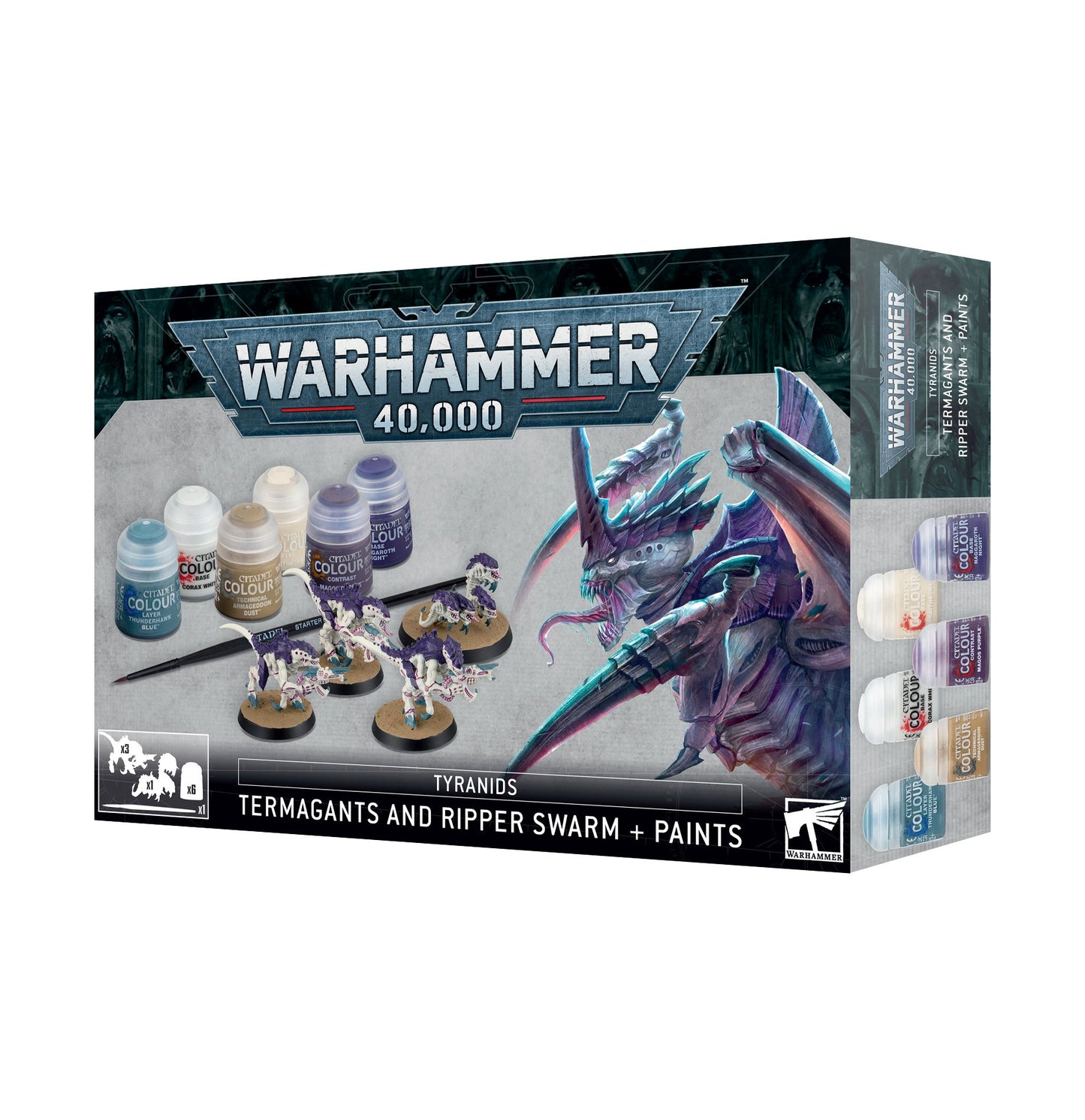 WARHAMMER 40000 TERMAGANTS & RIPPERS + PAINT SET