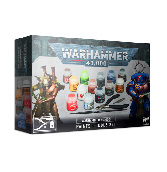 WARHAMMER 40,000 PAINTS AND TOOLS SET
