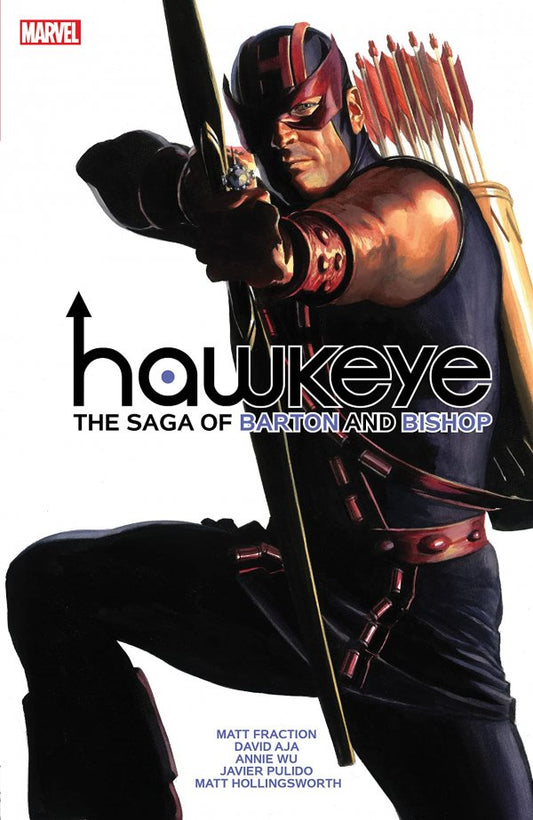 HAWKEYE BY FRACTION & AJA: THE SAGA OF BARTON AND BISHOP ALEX ROSS COVER