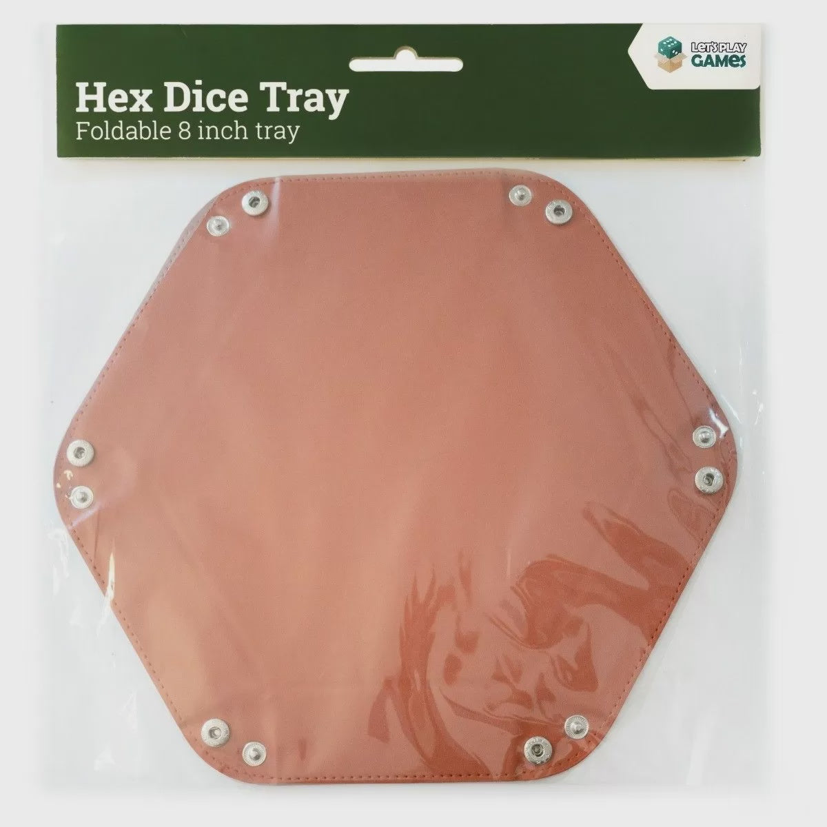 HEX 8 INCH DICE TRAY - RED