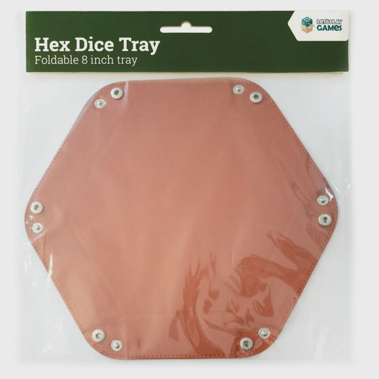 HEX 8 INCH DICE TRAY - RED