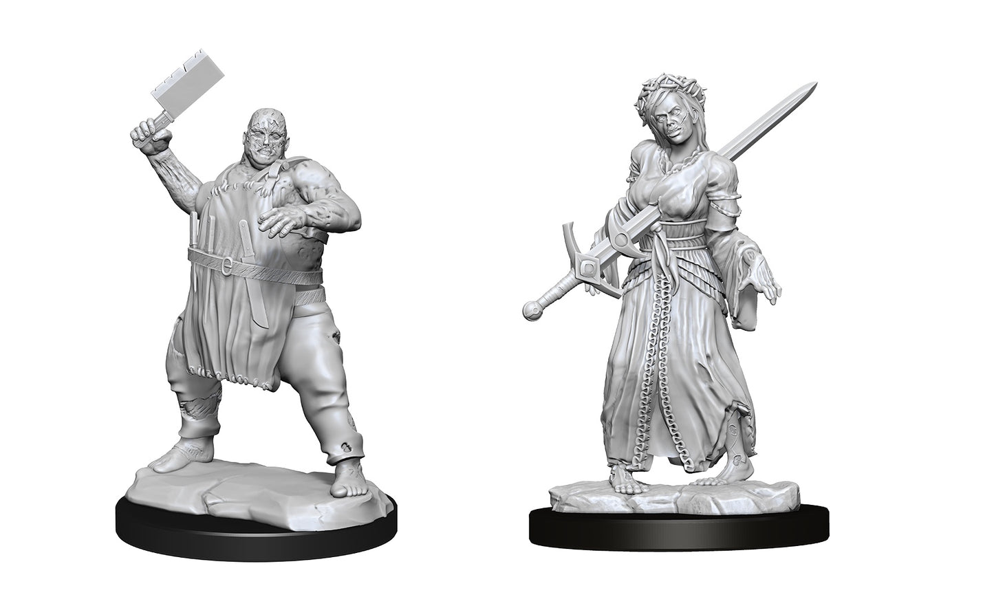 MAGIC THE GATHERING UNPAINTED MINI: GHOULS