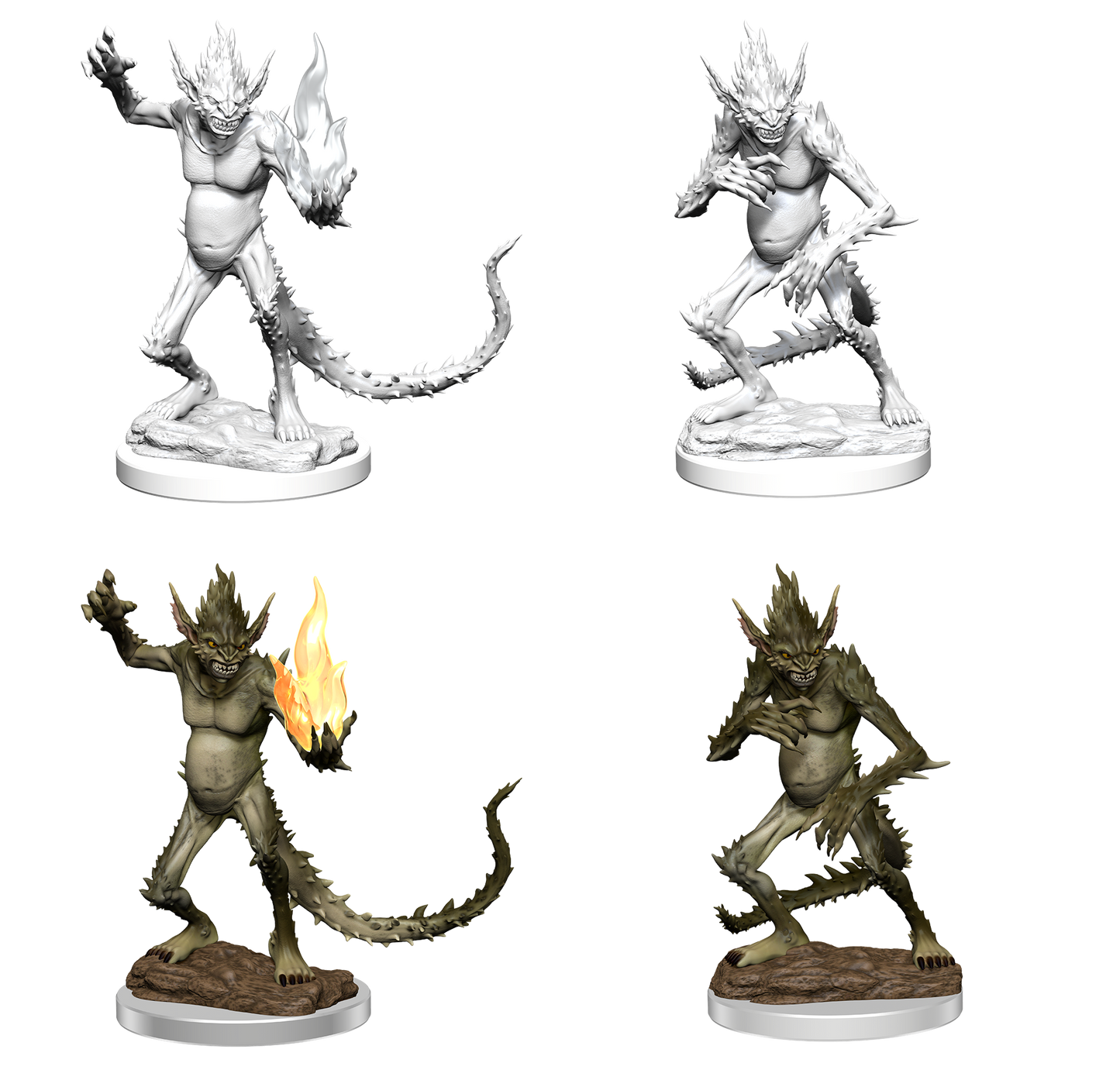 DUNGEONS & DRAGONS NOLZUR'S MARVELOUS UNPAINTED MINI:  BARBED DEVILS