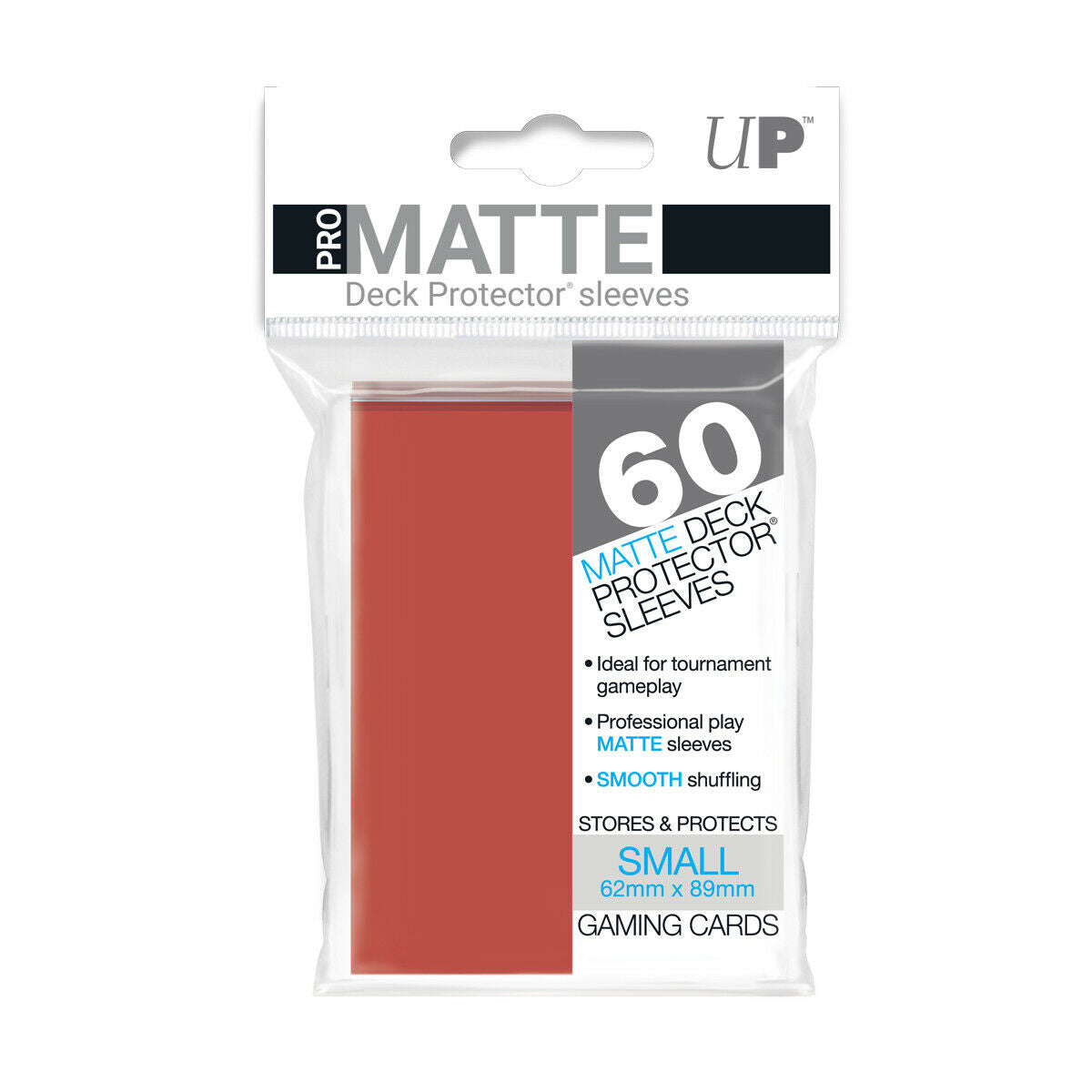 ULTRA PRO PRO-MATTE DECK PROTECTOR SLEEVES - SMALL - RED