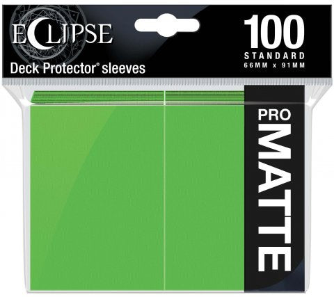 ULTRA PRO ECLIPSE 100 STANDARD MATTE SLEEVES  - LIME GREEN