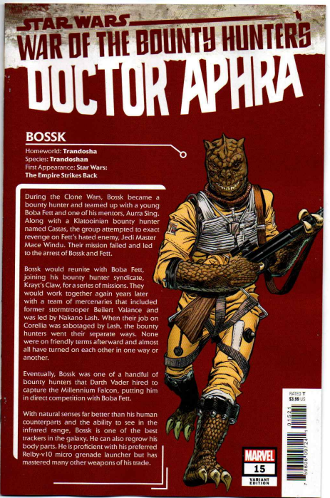 STAR WARS DOCTOR APHRA #15 FRENZ HANDBOOK VARIANT WOBH