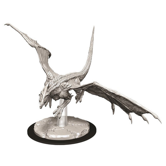 DUNGEONS & DRAGONS NOLZUR'S MARVELOUS UNPAINTED MINI: YOUNG WHITE DRAGON