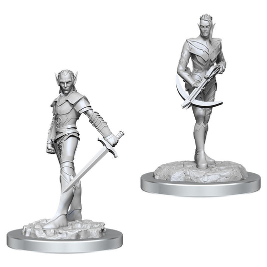 DUNGEONS & DRAGONS NOLZUR'S MARVELOUS UNPAINTED MINI: DROW FIGHTERS